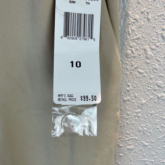 NWT Lauren Ralph Lauren Tan Slack Pants Size 10 - Picture 9 of 9